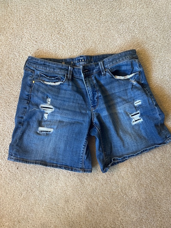 White House Black Market Pants - Distressed Denim Shorts - Blue